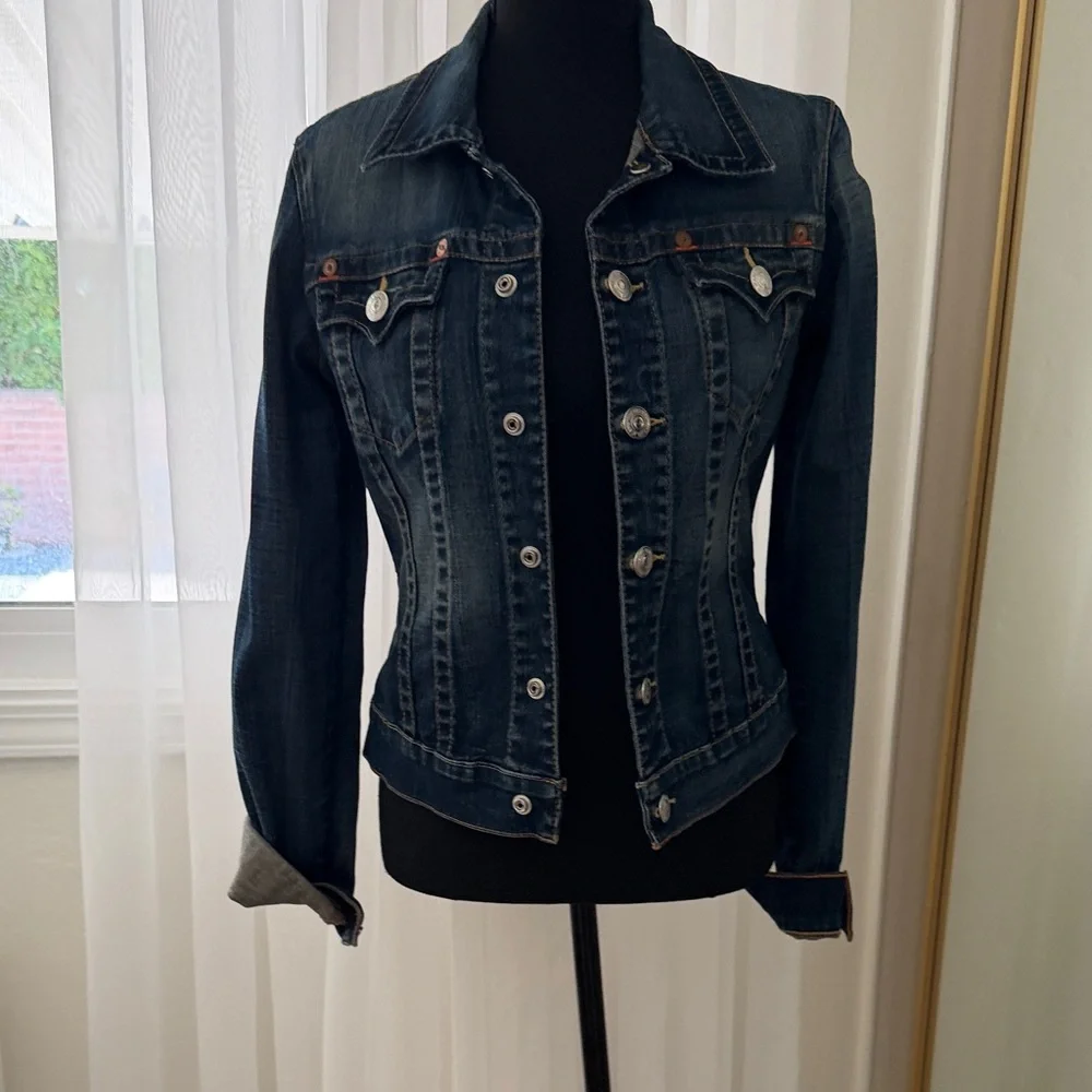 True Religion Indigo Denim Jacket - Picture 4 of 6